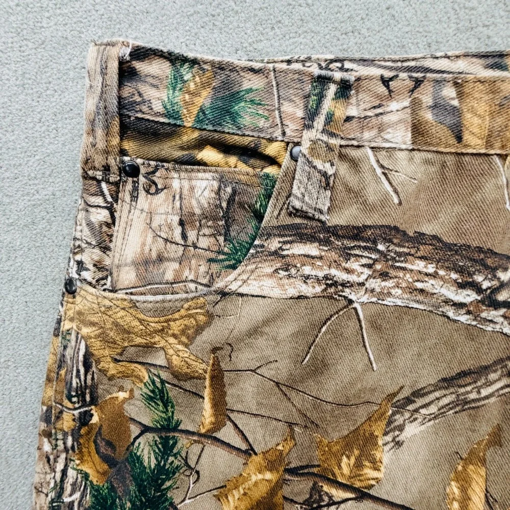 RealTree Camouflage Jeans Mens 38x32 (Actual 38x31)‎ Lined Hunting Style# 5191-5